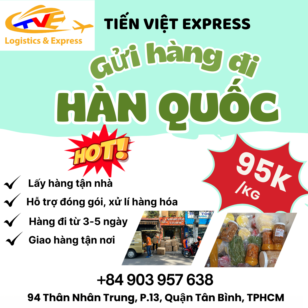 Gửi hàng đi Hàn Quốc - Tiến Việt Express